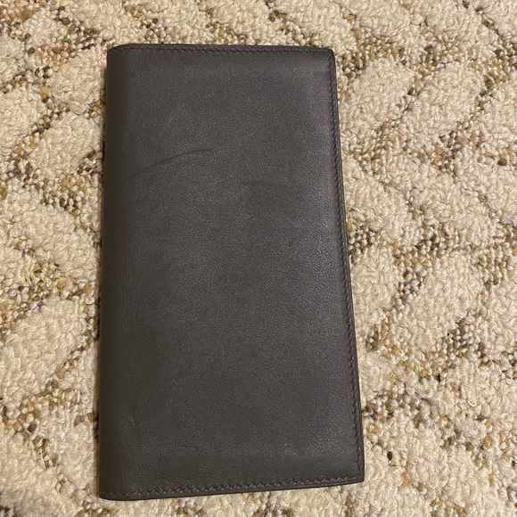 HERMÈS Checkbook Holder in gray - Picture 4 of 6